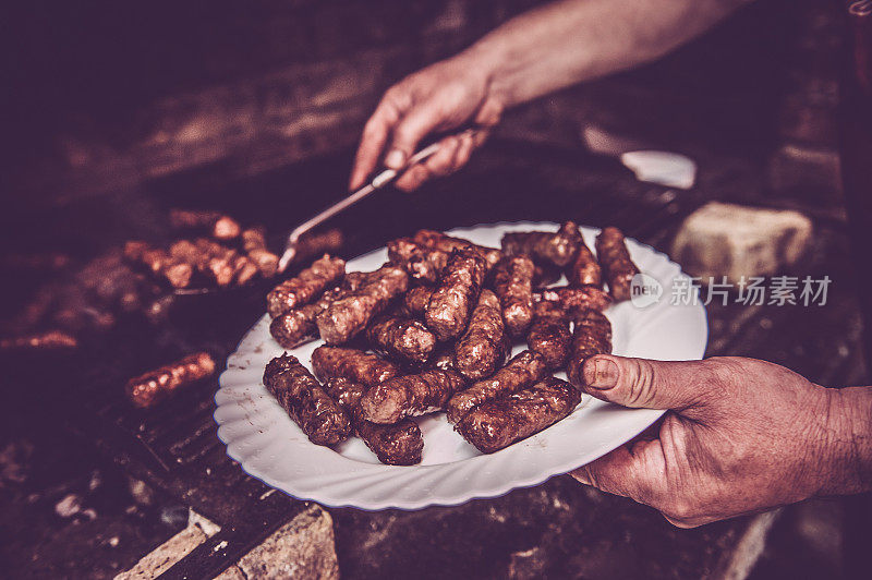 Čevapčiči on the Grill